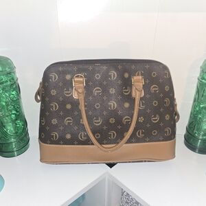 Vintage America Brown and Tan Satchel